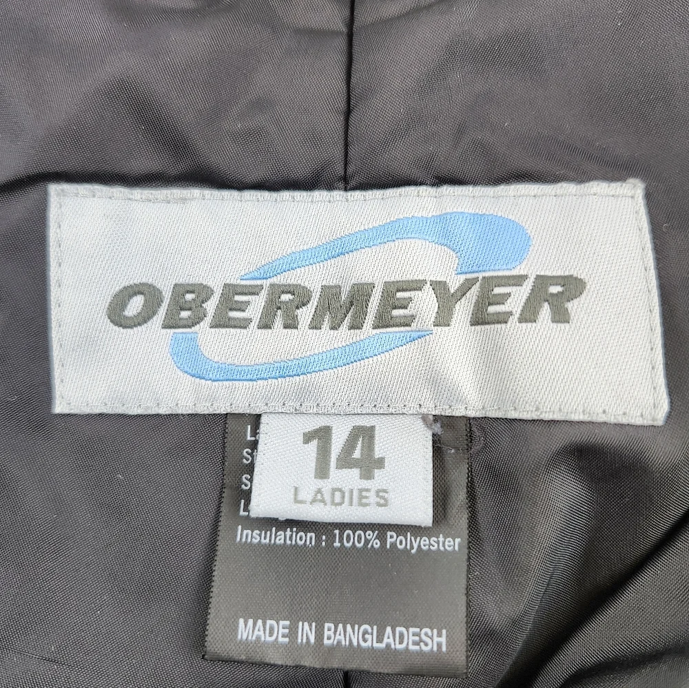 Obermeyer Ski Snowboard Snow Winter Pants Ladies Sz 14 Black  Nylon #65101 - Picture 9 of 14